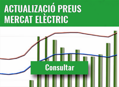 Actualizació preus mercat elèctric